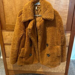 Free People teddy bear coat